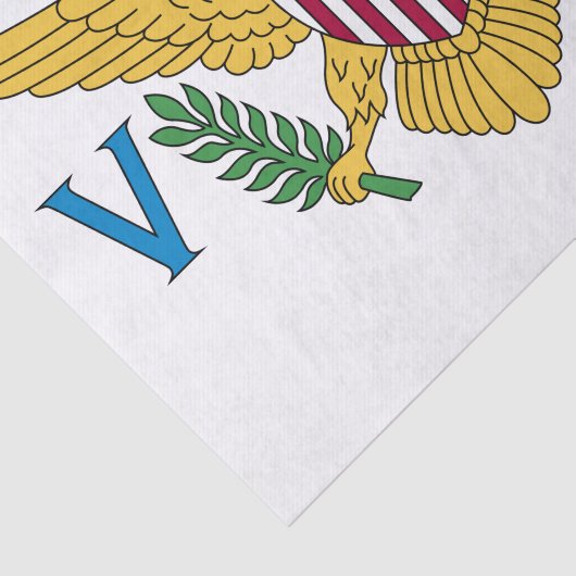 Vlag van de Amerikaanse Maagdeneilanden Tissuepapier (Detail)