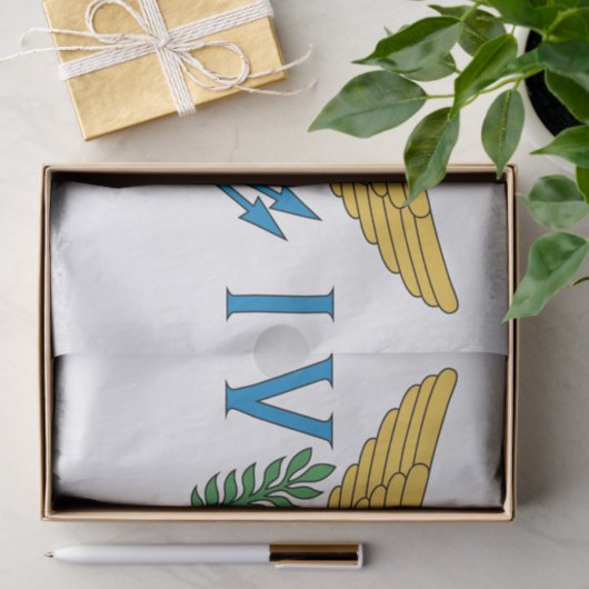 Vlag van de Amerikaanse Maagdeneilanden Tissuepapier (Geschenk)