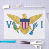 Vlag van de Amerikaanse Maagdeneilanden Tissuepapier (Craft)