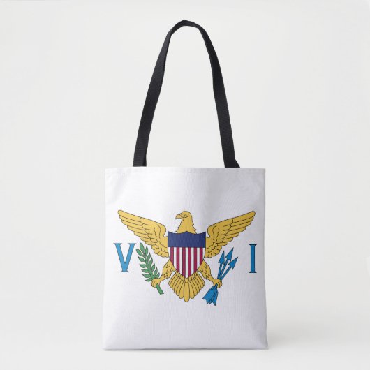 Vlag van de Amerikaanse Maagdeneilanden Tote Bag (Voorkant)