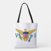 Vlag van de Amerikaanse Maagdeneilanden Tote Bag (Achterkant)
