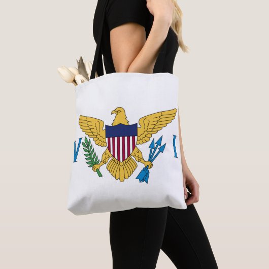 Vlag van de Amerikaanse Maagdeneilanden Tote Bag (Dichtbij)