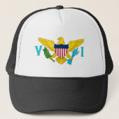 Vlag van de Amerikaanse Maagdeneilanden Trucker Pet (Voorkant)