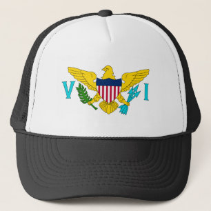 Vlag van de Amerikaanse Maagdeneilanden Trucker Pet