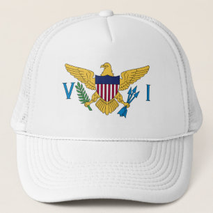 Vlag van de Amerikaanse Maagdeneilanden Trucker Pet