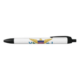 Vlag van de Amerikaanse Maagdeneilanden Zwarte Inkt Pen