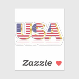 Vlag van de Amerikaanse Patriottische Sticker