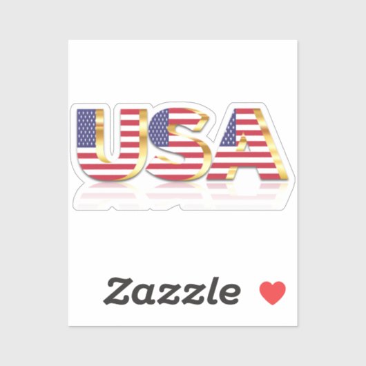 Vlag van de Amerikaanse Patriottische Sticker (Vel)
