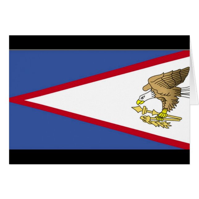 Vlag van de Amerikaanse Samoa (Voorkant Horizontaal)