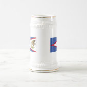 Vlag van de Amerikaanse Samoa Bierpul (Center)