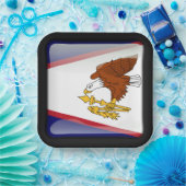 Vlag van de Amerikaanse Samoa Papieren Bordje (Feest)