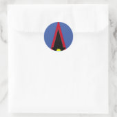 Vlag van de Amerikaanse Samoa Ronde Sticker (Tas)