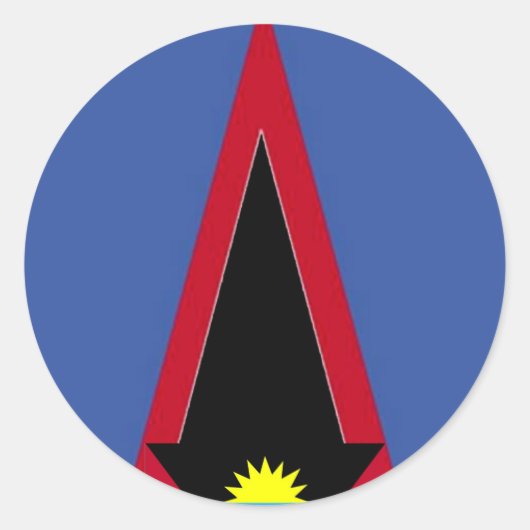 Vlag van de Amerikaanse Samoa Ronde Sticker (Voorkant)