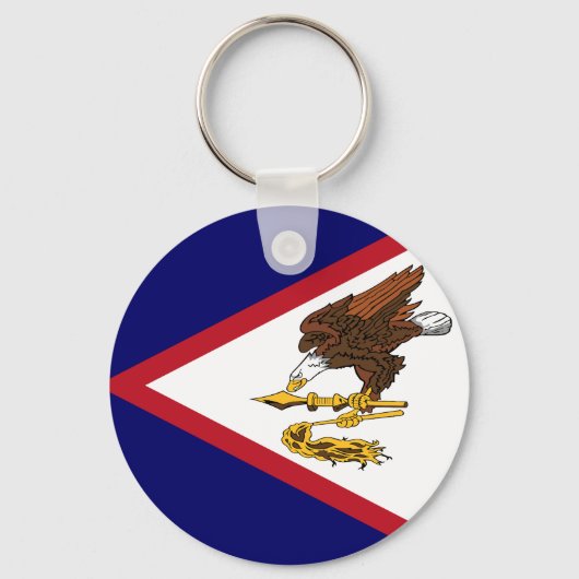 Vlag van de Amerikaanse Samoa Sleutelhanger (Voorkant)