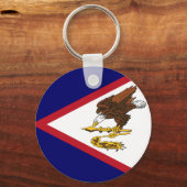Vlag van de Amerikaanse Samoa Sleutelhanger (Voorkant)