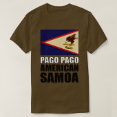 Vlag van de Amerikaanse Samoa T-shirt (Design voorkant)