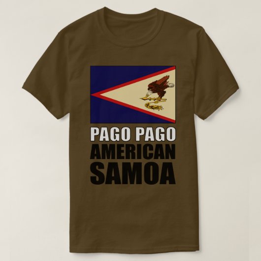 Vlag van de Amerikaanse Samoa T-shirt (Design voorkant)