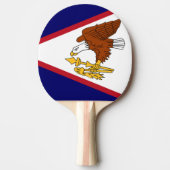 Vlag van de Amerikaanse Samoa Tafeltennisbatje (Voorkant)