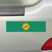 Vlag van de Amerikaanse staat Jefferson Bumpersticker (Op auto)