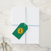 Vlag van de Amerikaanse staat Jefferson Cadeaulabel (Met Touw)