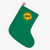 Vlag van de Amerikaanse staat Jefferson Grote Kerstsok (Voorkant (Hangend))