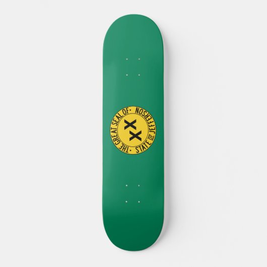 Vlag van de Amerikaanse staat Jefferson Persoonlijk Skateboard (Voorkant)