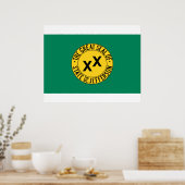 Vlag van de Amerikaanse staat Jefferson Poster (Keuken)
