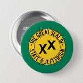 Vlag van de Amerikaanse staat Jefferson Ronde Button 7,6 Cm (Voorkant /achterkant)