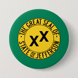 Vlag van de Amerikaanse staat Jefferson Ronde Button 7,6 Cm