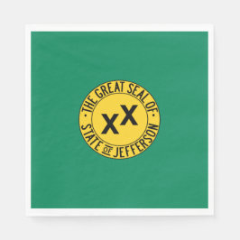 Vlag van de Amerikaanse staat Jefferson Servet