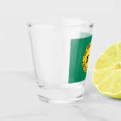 Vlag van de Amerikaanse staat Jefferson Shot Glas (Links)