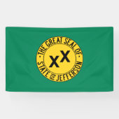 Vlag van de Amerikaanse staat Jefferson Spandoek (Horizontaal)