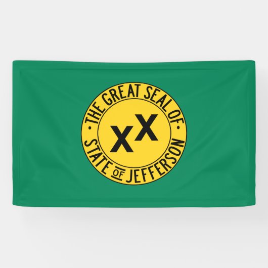 Vlag van de Amerikaanse staat Jefferson Spandoek (Horizontaal)