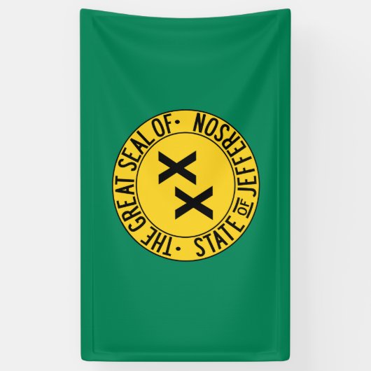 Vlag van de Amerikaanse staat Jefferson Spandoek (Verticaal)