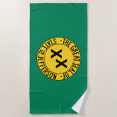Vlag van de Amerikaanse staat Jefferson Strandlaken (Voorkant)