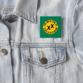 Vlag van de Amerikaanse staat Jefferson Vierkante Button 5,1 Cm (In situ)