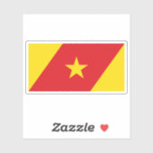 Vlag van de Amhara-regio, Ethiopië Sticker (Vel)