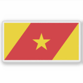 Vlag van de Amhara-regio, Ethiopië Sticker