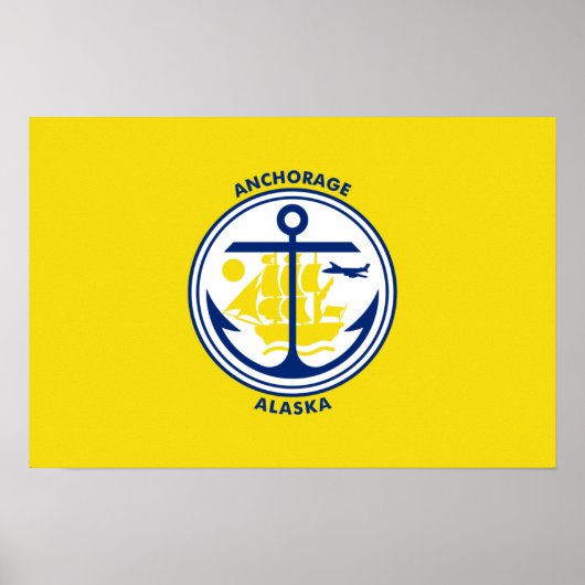 Vlag van de ankerplaats poster (Voorkant)