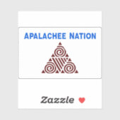 Vlag van de Apalachees, Verenigde Staten Sticker (Vel)