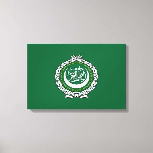 Vlag van de Arabische Liga Canvas Afdruk (Voorkant)