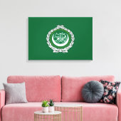 Vlag van de Arabische Liga Canvas Afdruk (Insitu (Woonkamer))