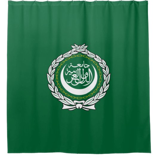 Vlag van de Arabische Liga Douchegordijn (Voorkant)
