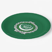 Vlag van de Arabische Liga Papieren Bordje (Gekanteld)