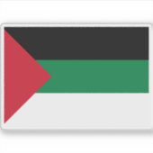 Vlag van de Arabische Opstand (1948-1959) Sticker (Voorkant)