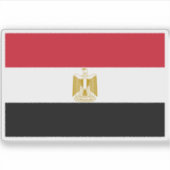Vlag van de Arabische Republiek Egypte Sticker (Voorkant)