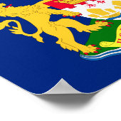 Vlag van de autonome beweging Hongkong - 龍 港 獅港旗]] Poster (Hoek)