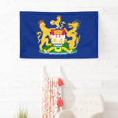 Vlag van de autonome beweging Hongkong - 龍 港 獅港旗]] Spandoek (Insitu)
