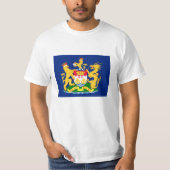 Vlag van de autonome beweging Hongkong - 龍 港 獅港旗]] T-shirt (Voorkant)