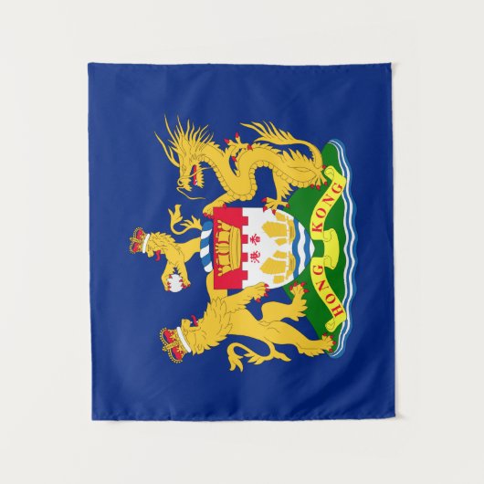 Vlag van de autonome beweging Hongkong - 龍 港 獅港旗]] Wandkleed (Voorkant)